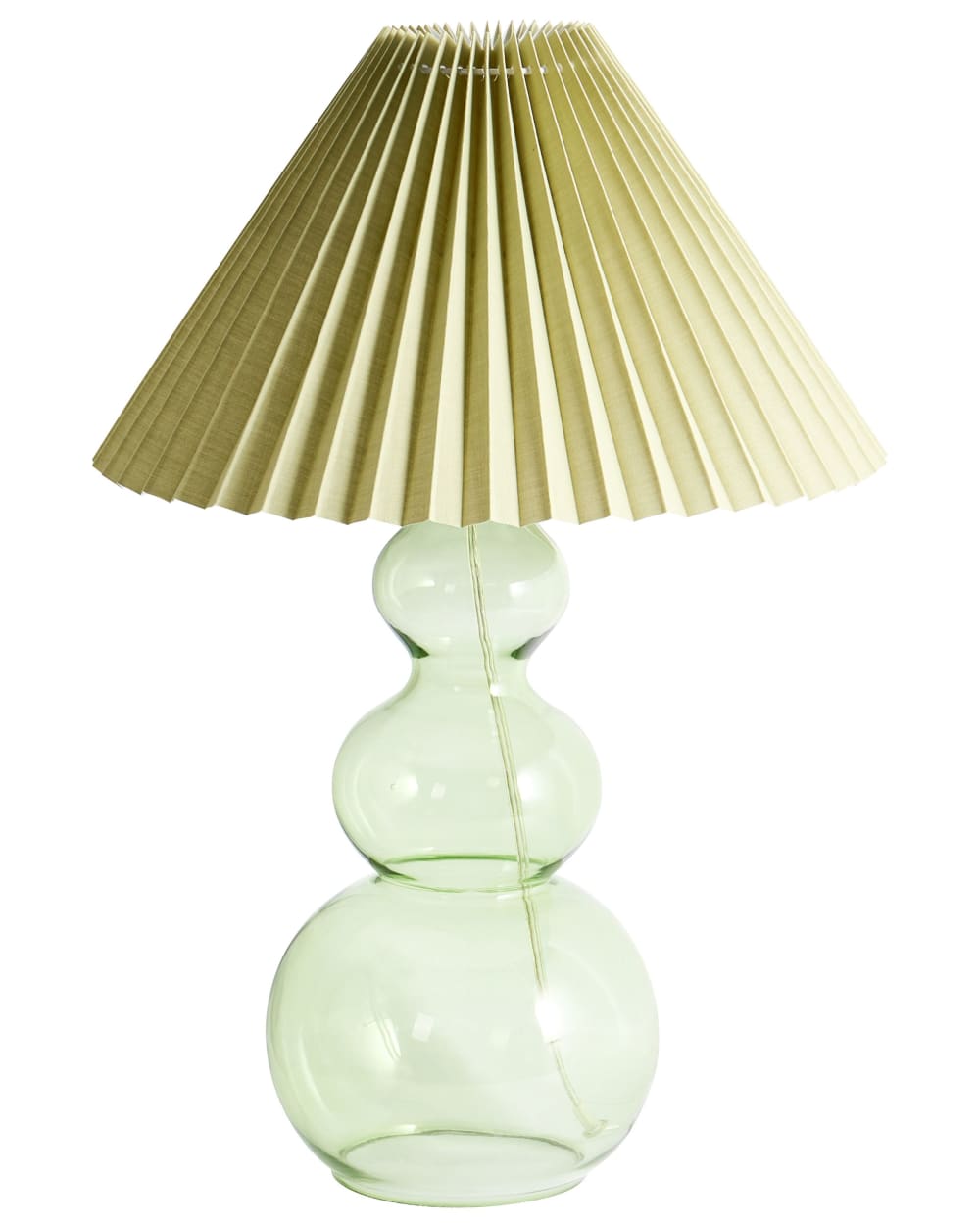 Beliani Tischleuchte aus Glas 54cm, grün style modern - Glas
