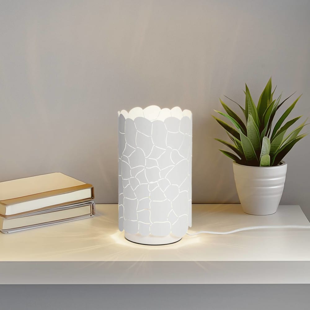 Lampe à poser en métal blanc — vue 3