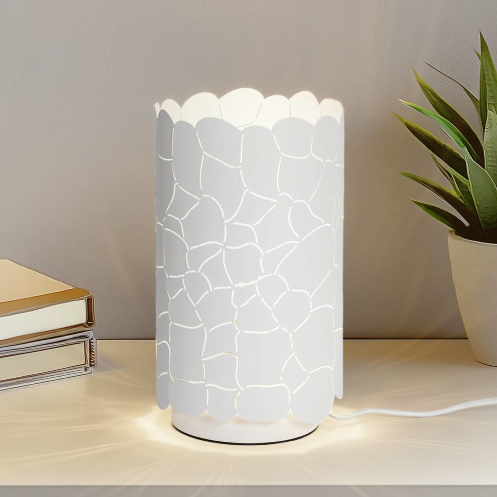 Lampe à poser en métal blanc — vue 4
