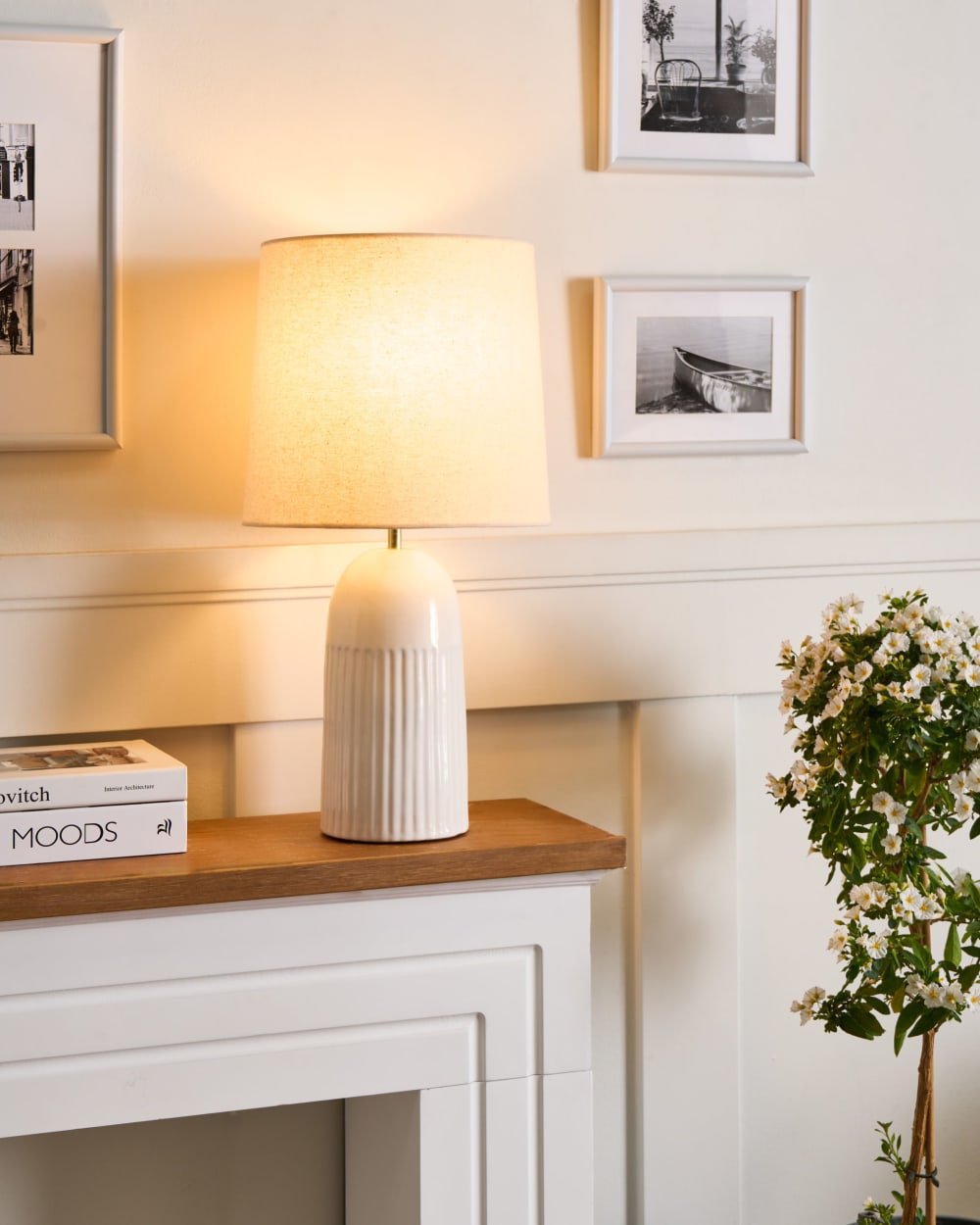 Lampe à poser céramique blanc cassé — vue 3