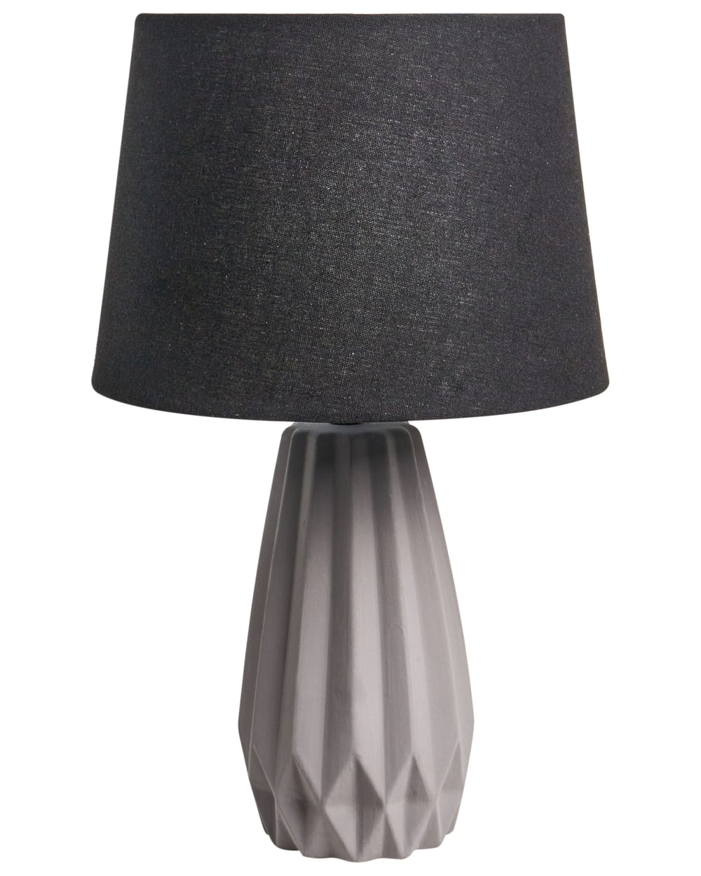 Tischleuchte Aus Keramik 46Cm, Grau