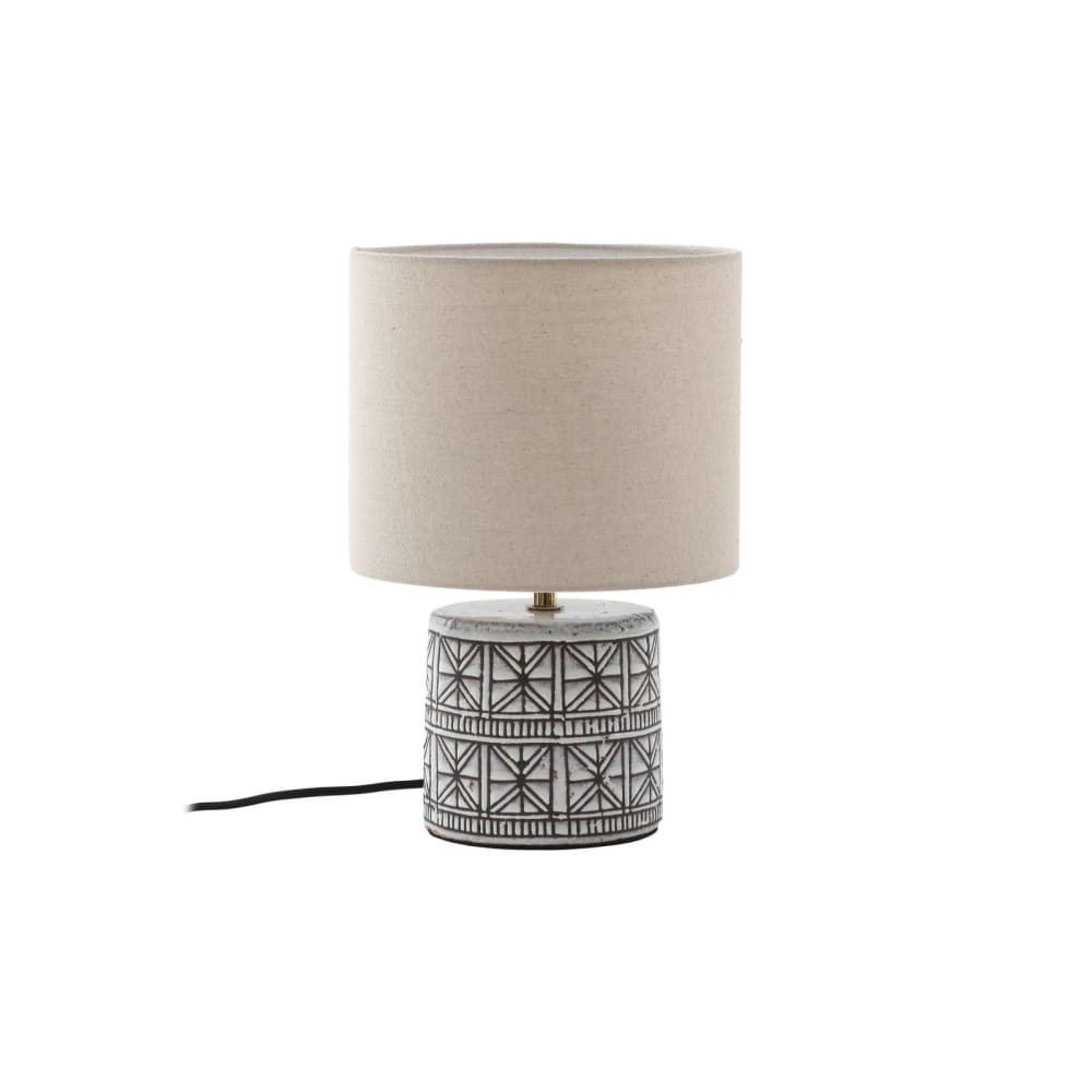 Lampe à poser en céramique blanc