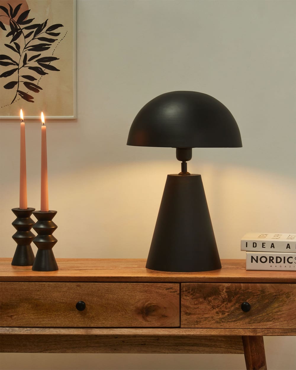 Lampe à poser métal noir — vue 3