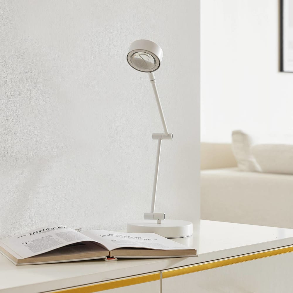 Lampe à poser en métal blanc — vue 3
