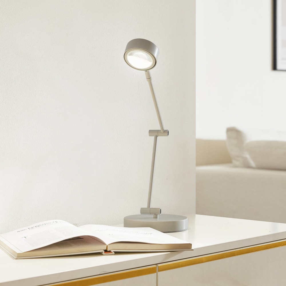 Lampe à poser en métal blanc — vue 4