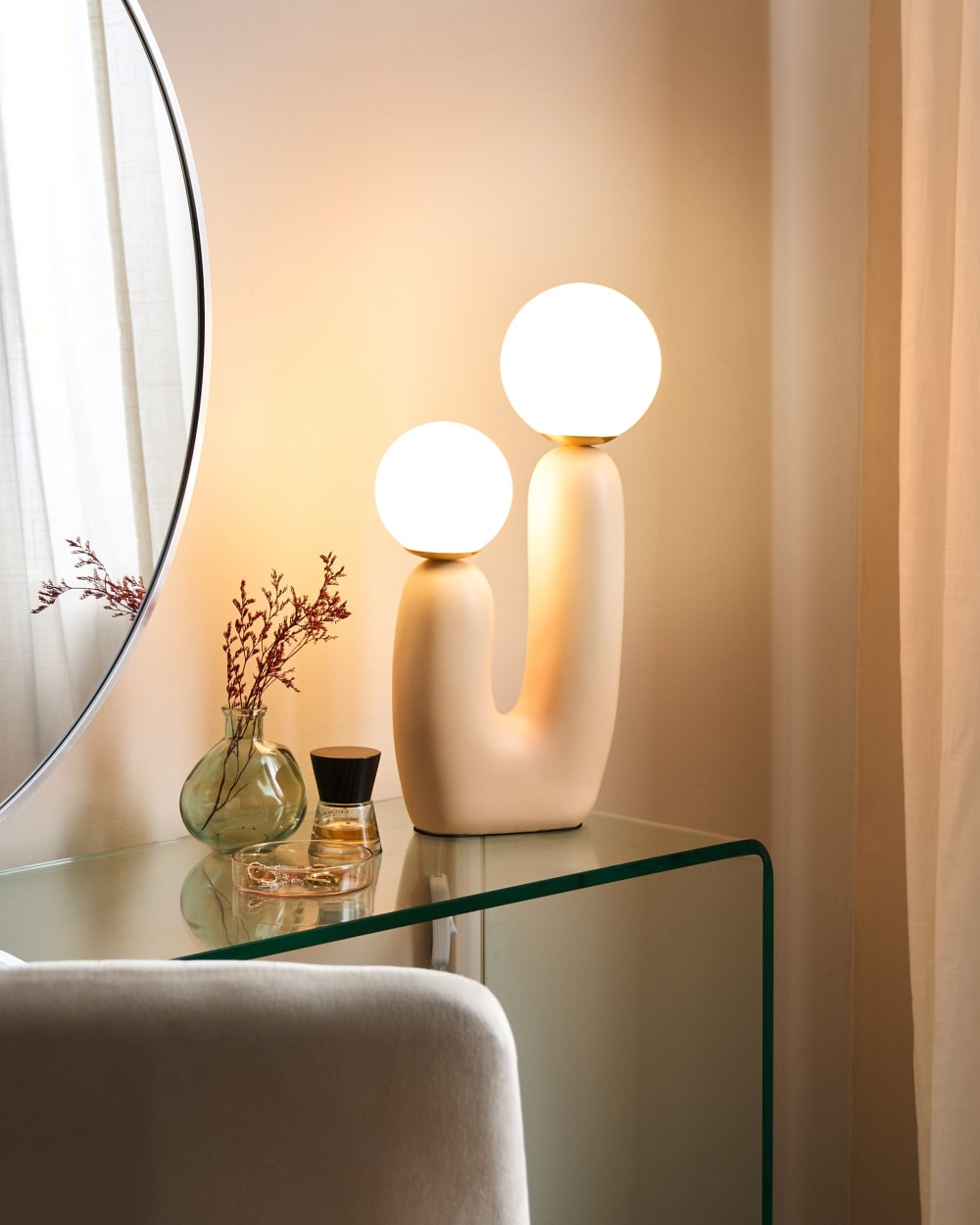 Lampe à poser beige — vue 3