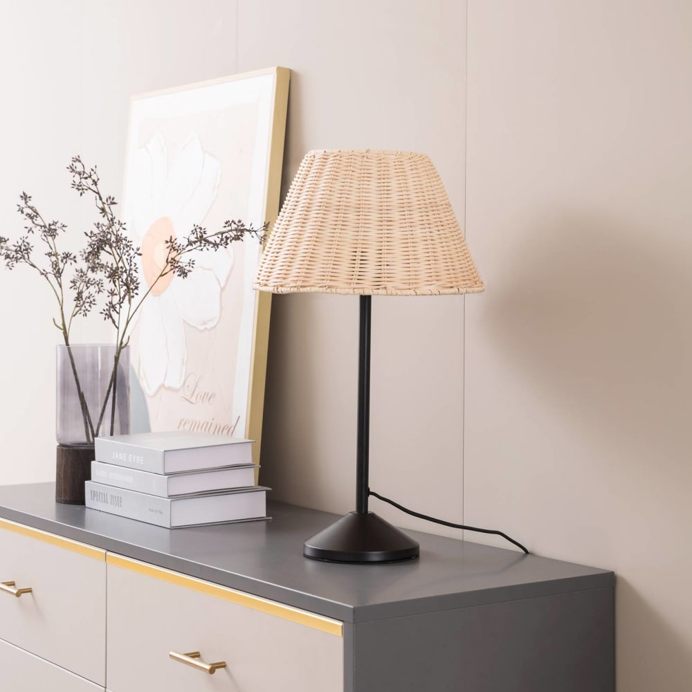 Lampe à poser en bois noir — vue 4