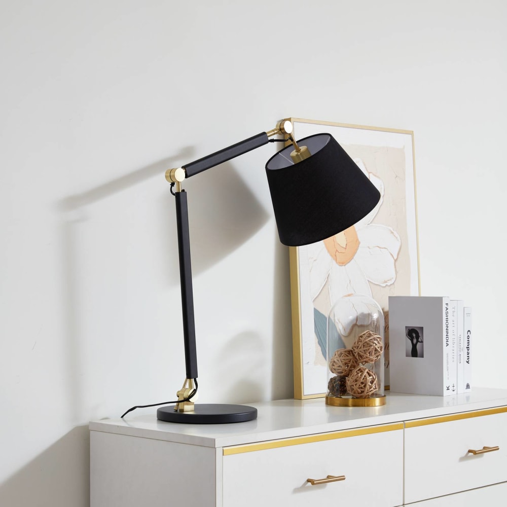 Lampe à poser en métal noir — vue 3