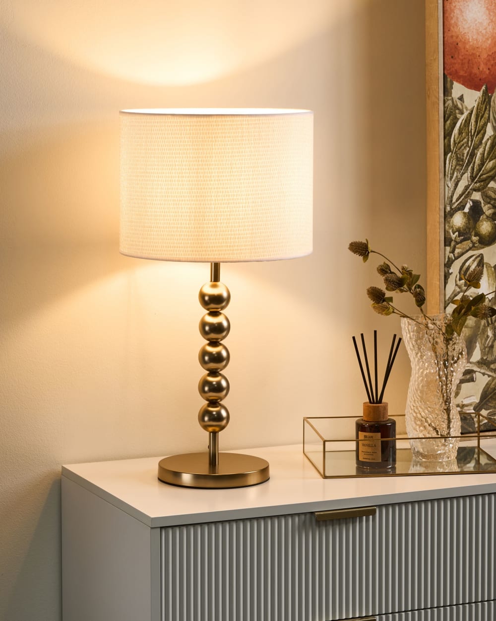 Lampe à poser métal laiton — vue 3