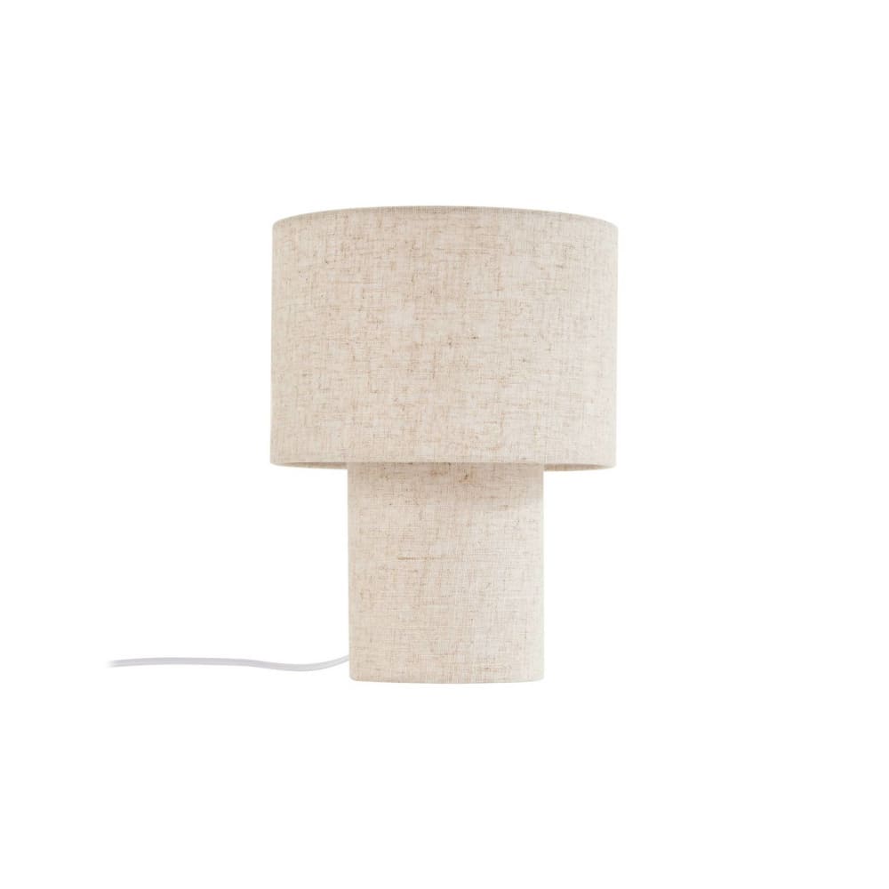 Lindby Tischlampe aus Textil, creme style modern Beige Stoff