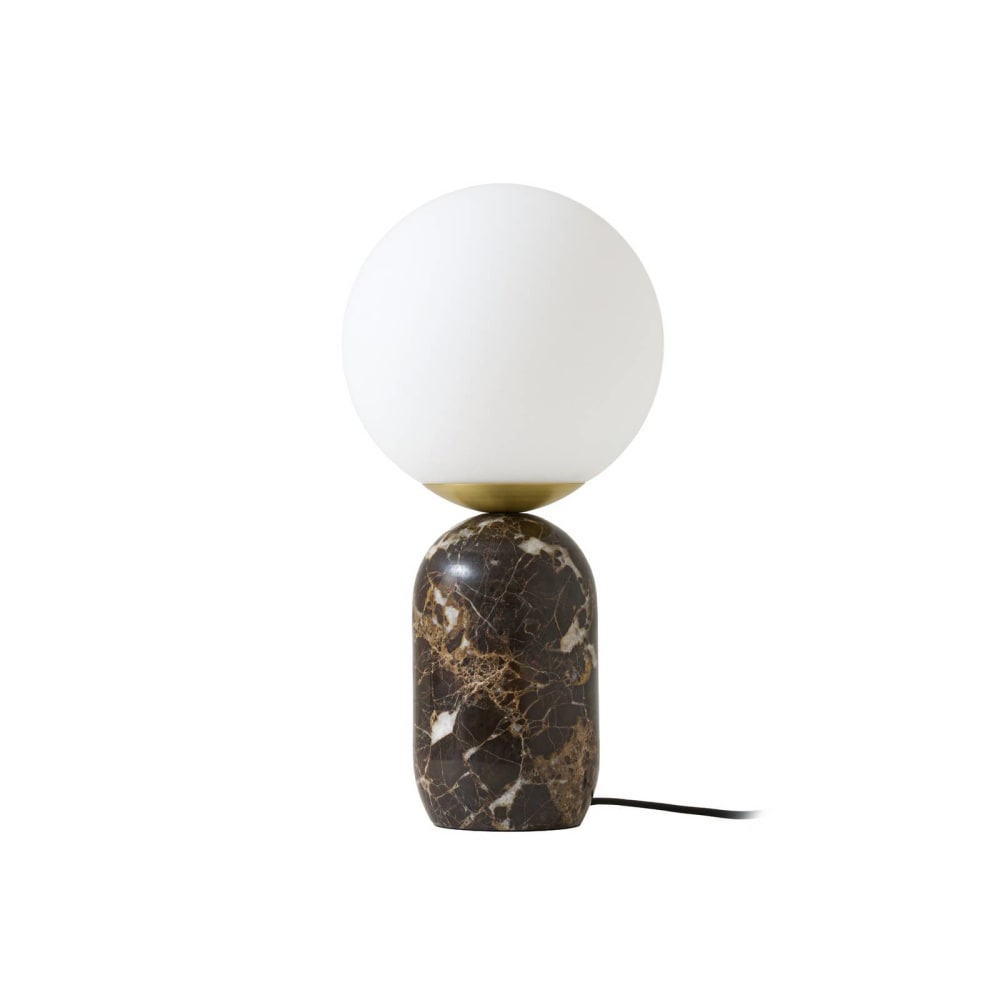Lampe à poser en pierre marron