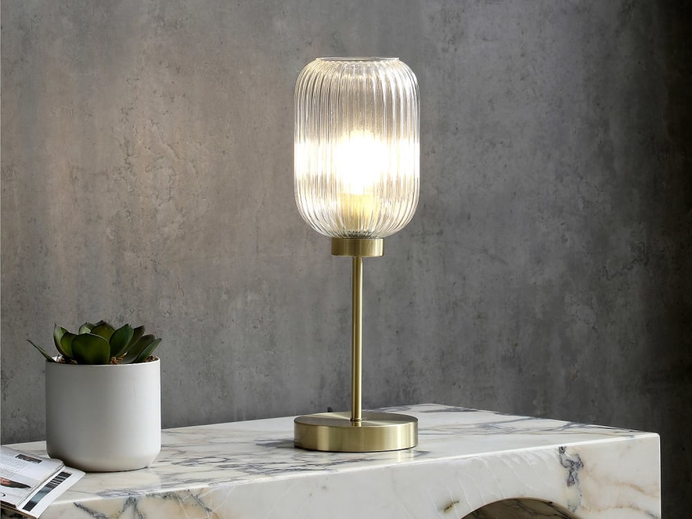 Lampe à poser métal doré — vue 3
