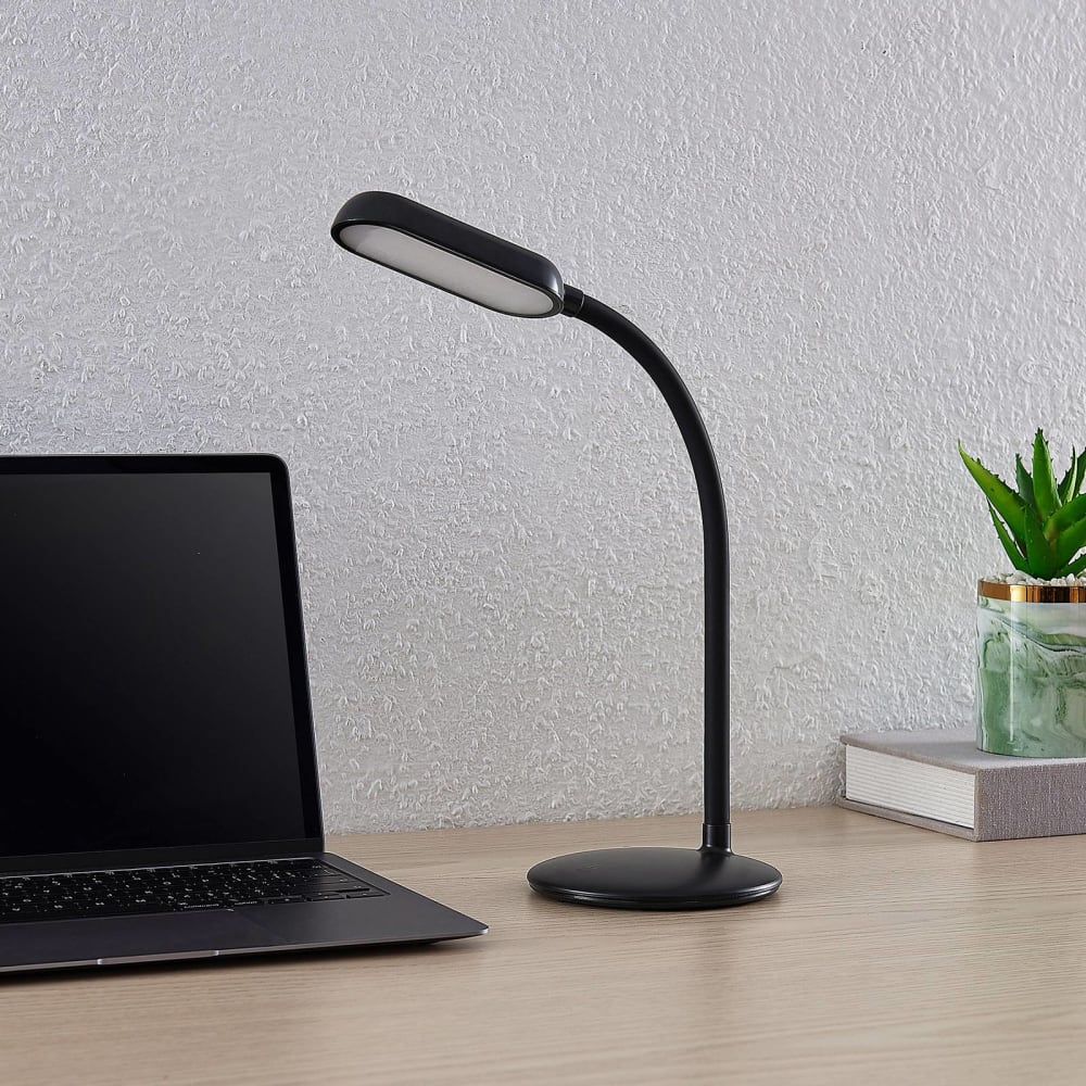 Lampe à poser en plastique noir — vue 3