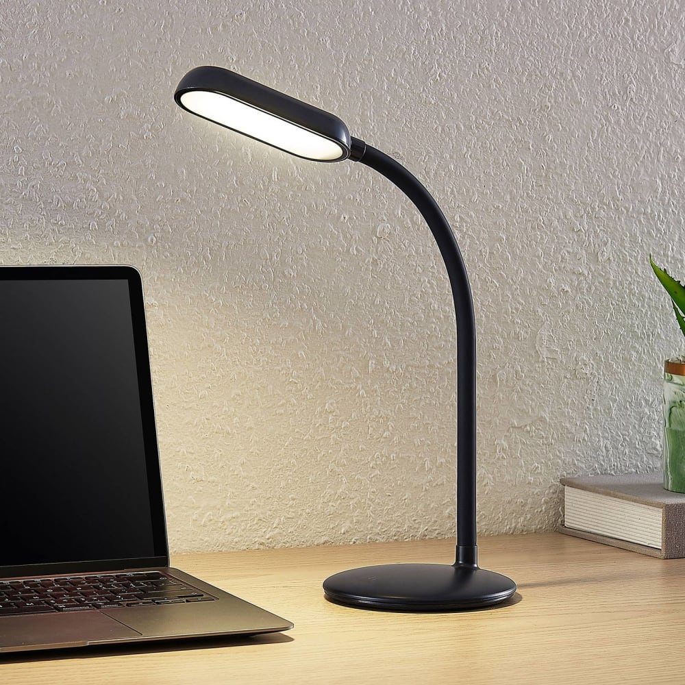 Lampe à poser en plastique noir — vue 4