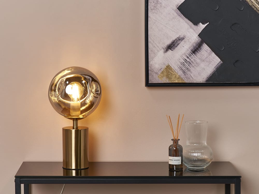 Lampe à poser métal laiton — vue 3