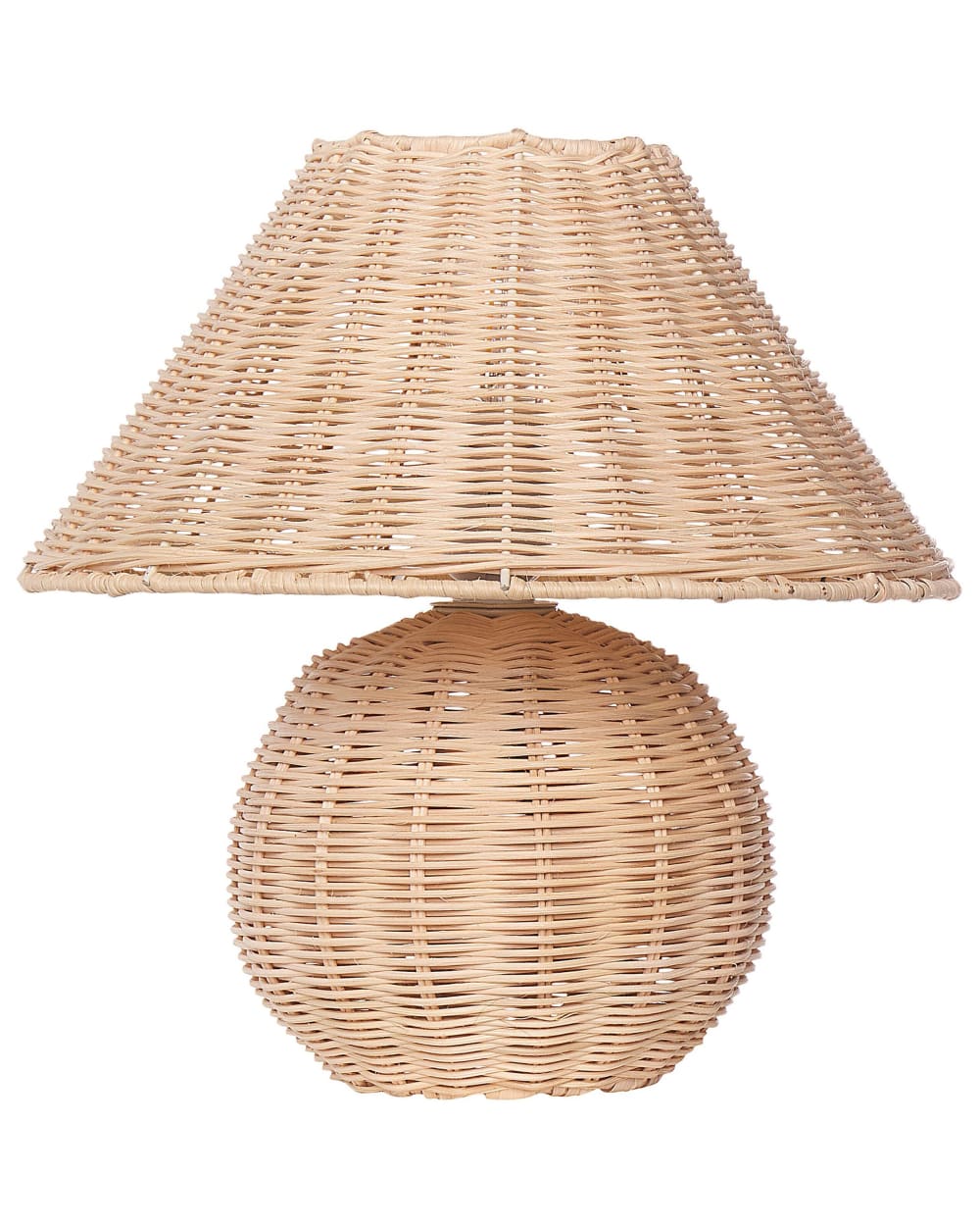 lampara de mesa  ratan natural