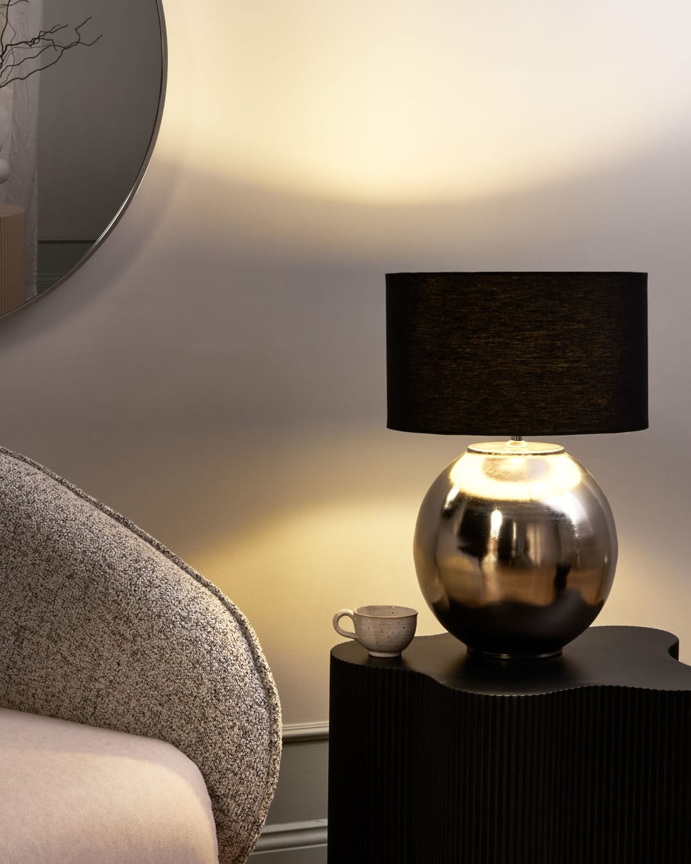 Lampe à poser métal argenté — vue 3
