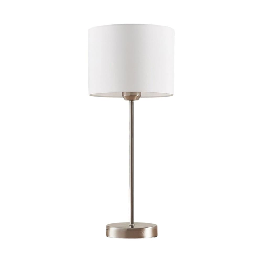 Lampe à poser en textile gris