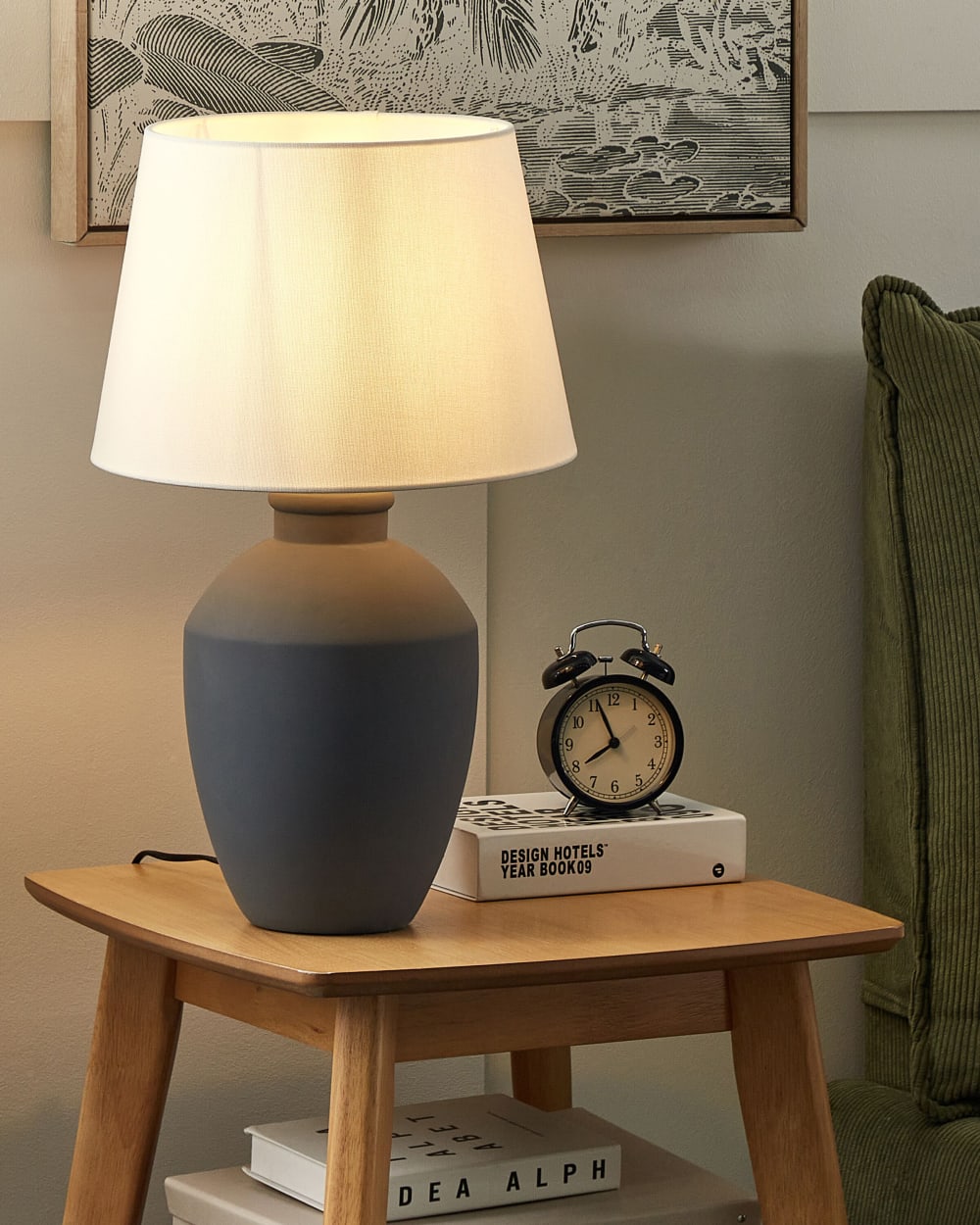 Lampe à poser céramique gris — vue 3