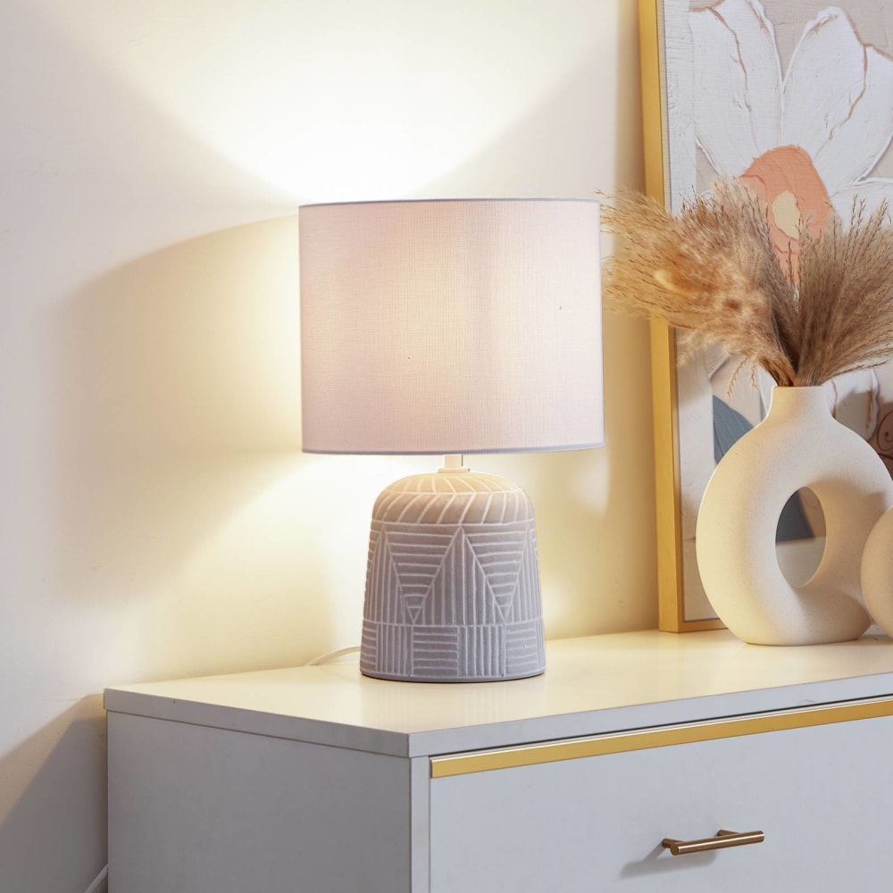 Lampe à poser en céramique blanc — vue 4