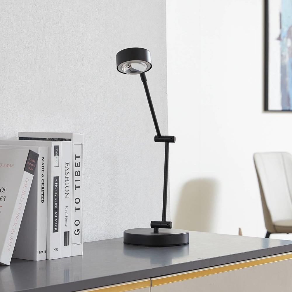 Lampe à poser en métal noir — vue 3