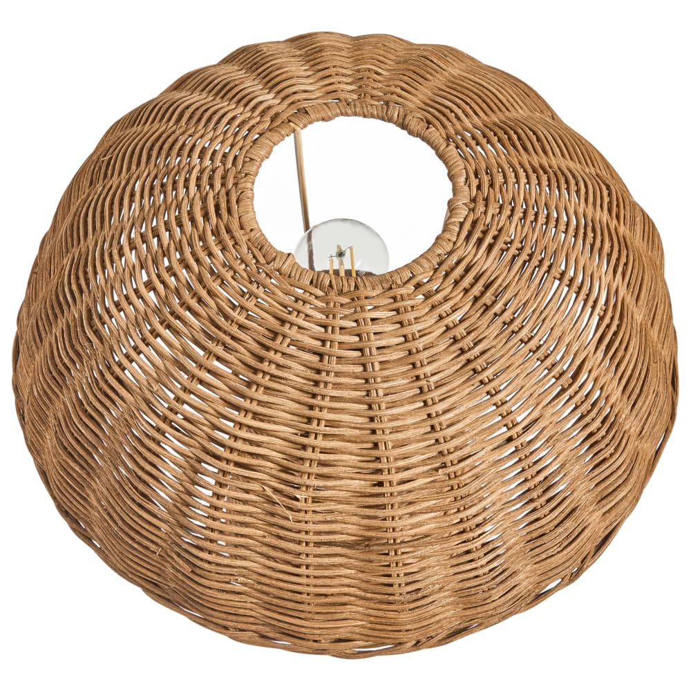 Lampe à poser champignon rotin naturel — vue 4