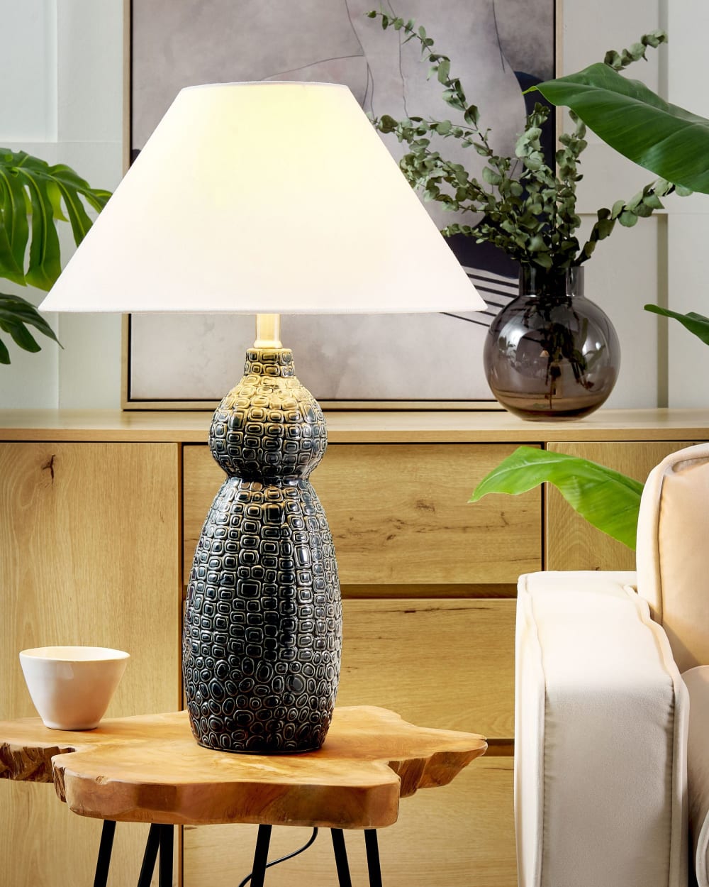 Lampe à poser céramique blanc — vue 3