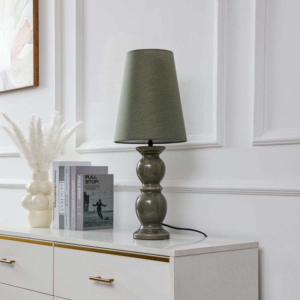 Lampe à poser en céramique vert — vue 4