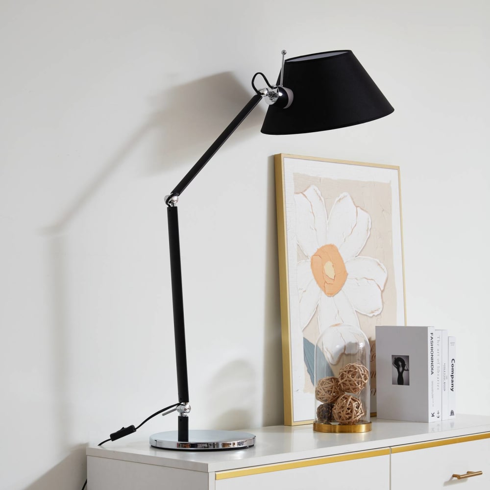 Lampe à poser en métal noir — vue 3