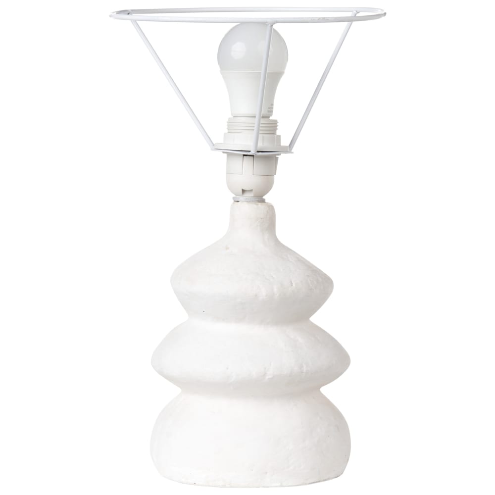 Lampe à poser papier-mâché blanc — vue 4