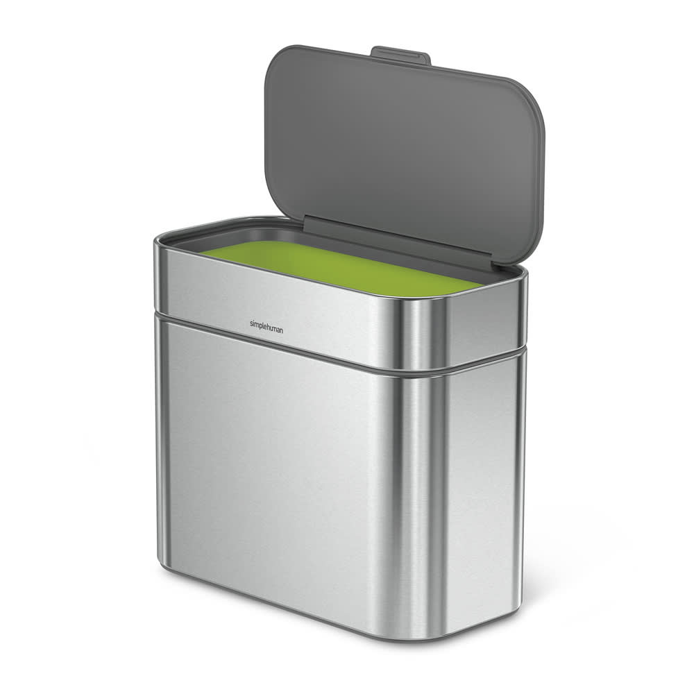 Bac à compost inox argent
