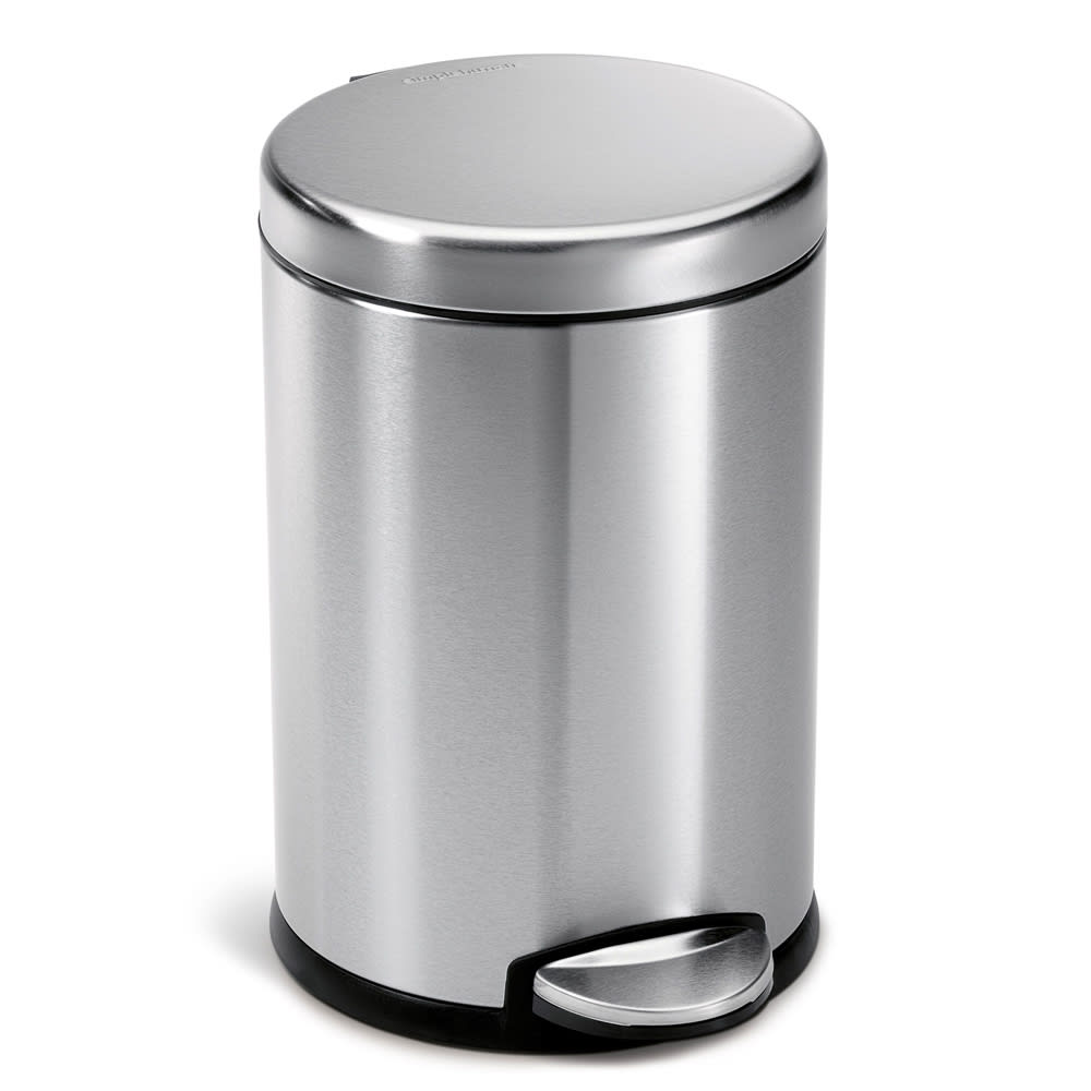 Poubelle   à pédale 4,5L code A inox argent