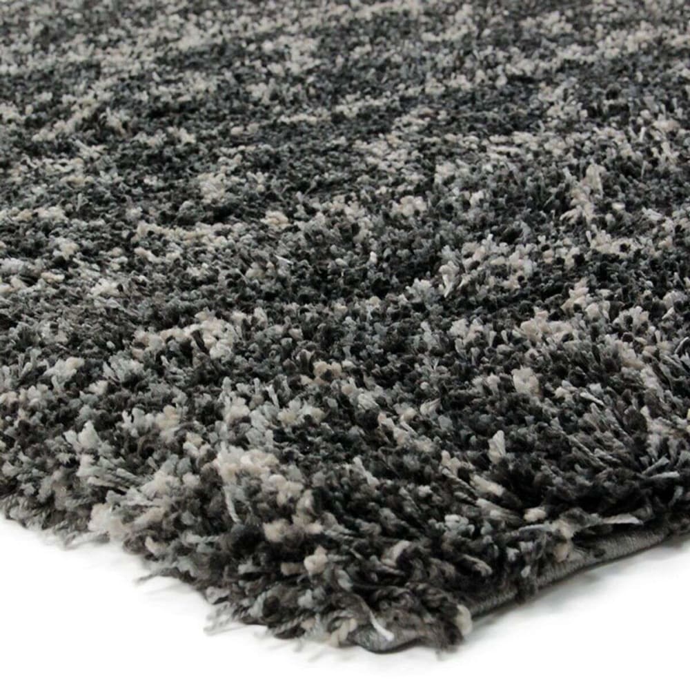 Tapis à poils longs motifs ethniques noir 133x190 — vue 4