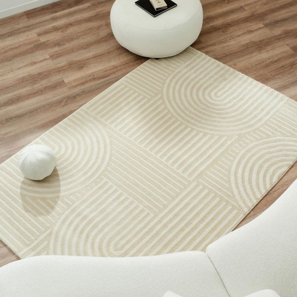 Wohnzimmerteppich 160x230 cm creme - Maisons Du Monde