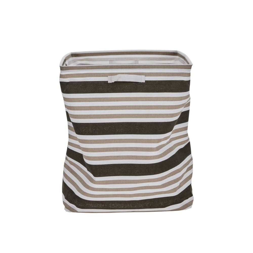 Panier à linge textile marron 40x40