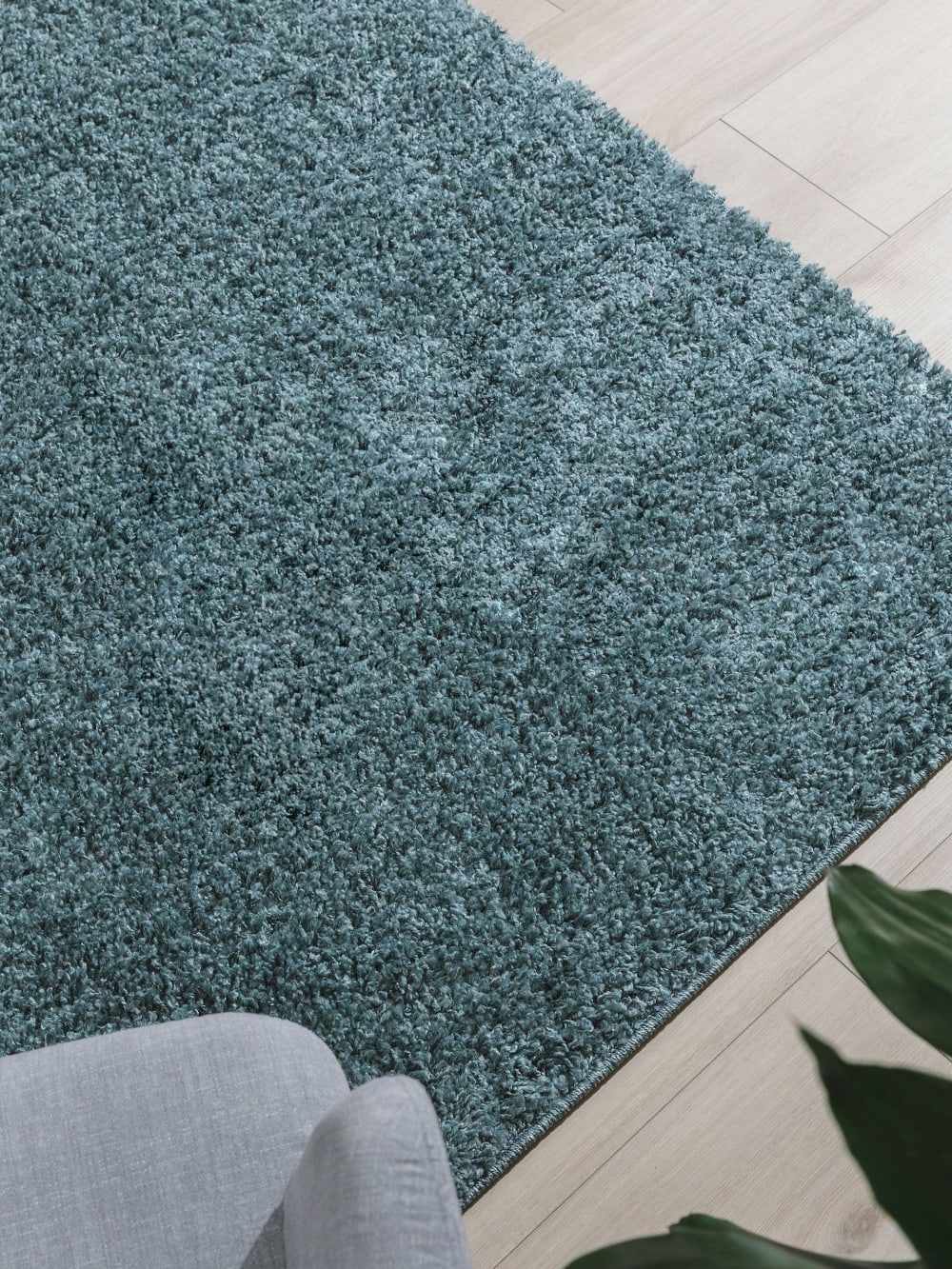 Tapis à poils longs bleu 200x250 — vue 4