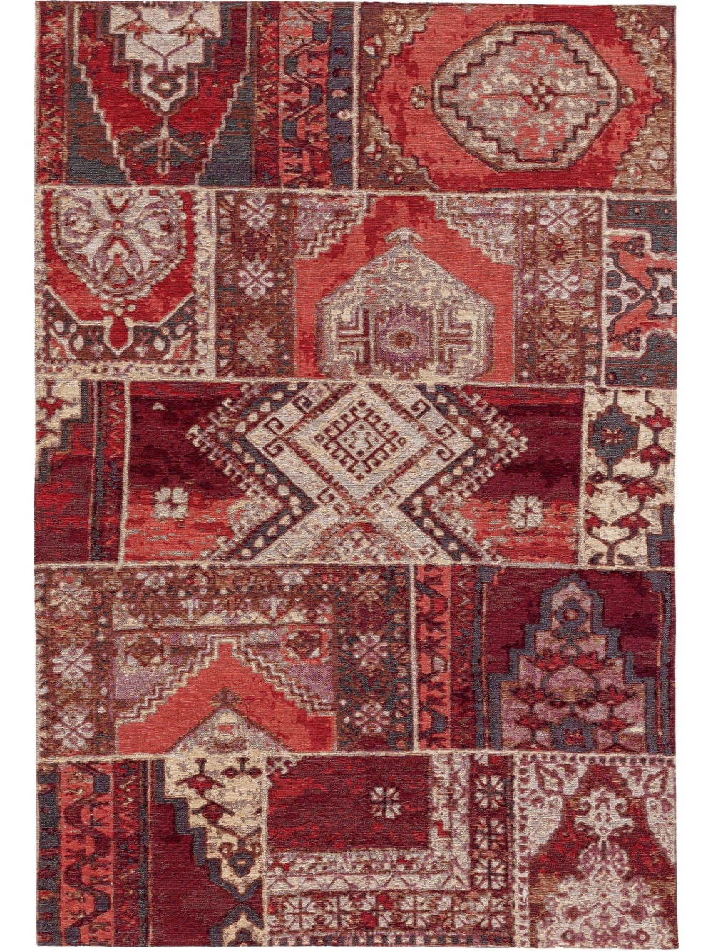 Tapis tissé à plat rouge 75x165 Tapis tissé à plat rouge 75x165