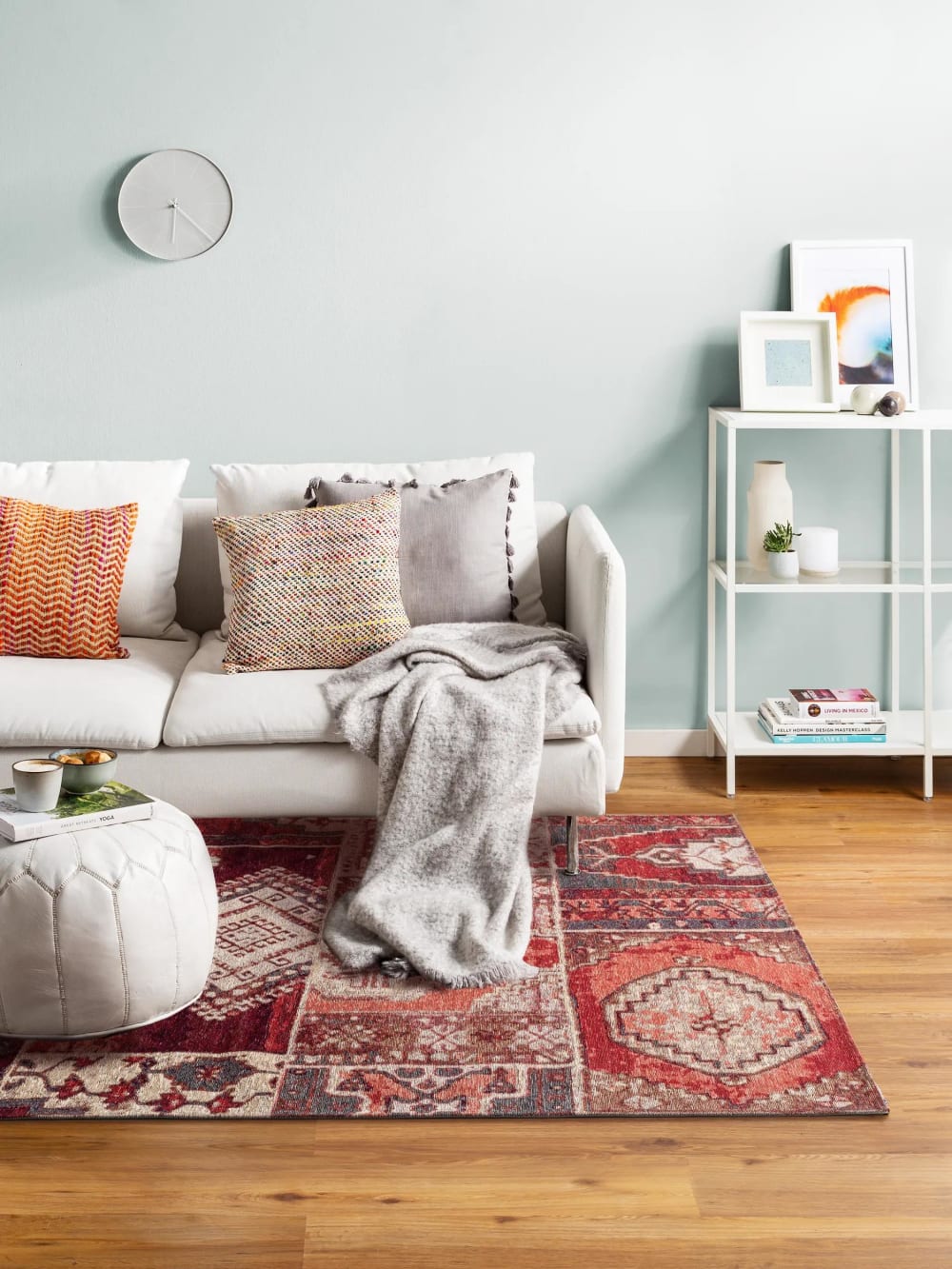 Flachgewebeteppich rot 75x165 - Maisons Du Monde