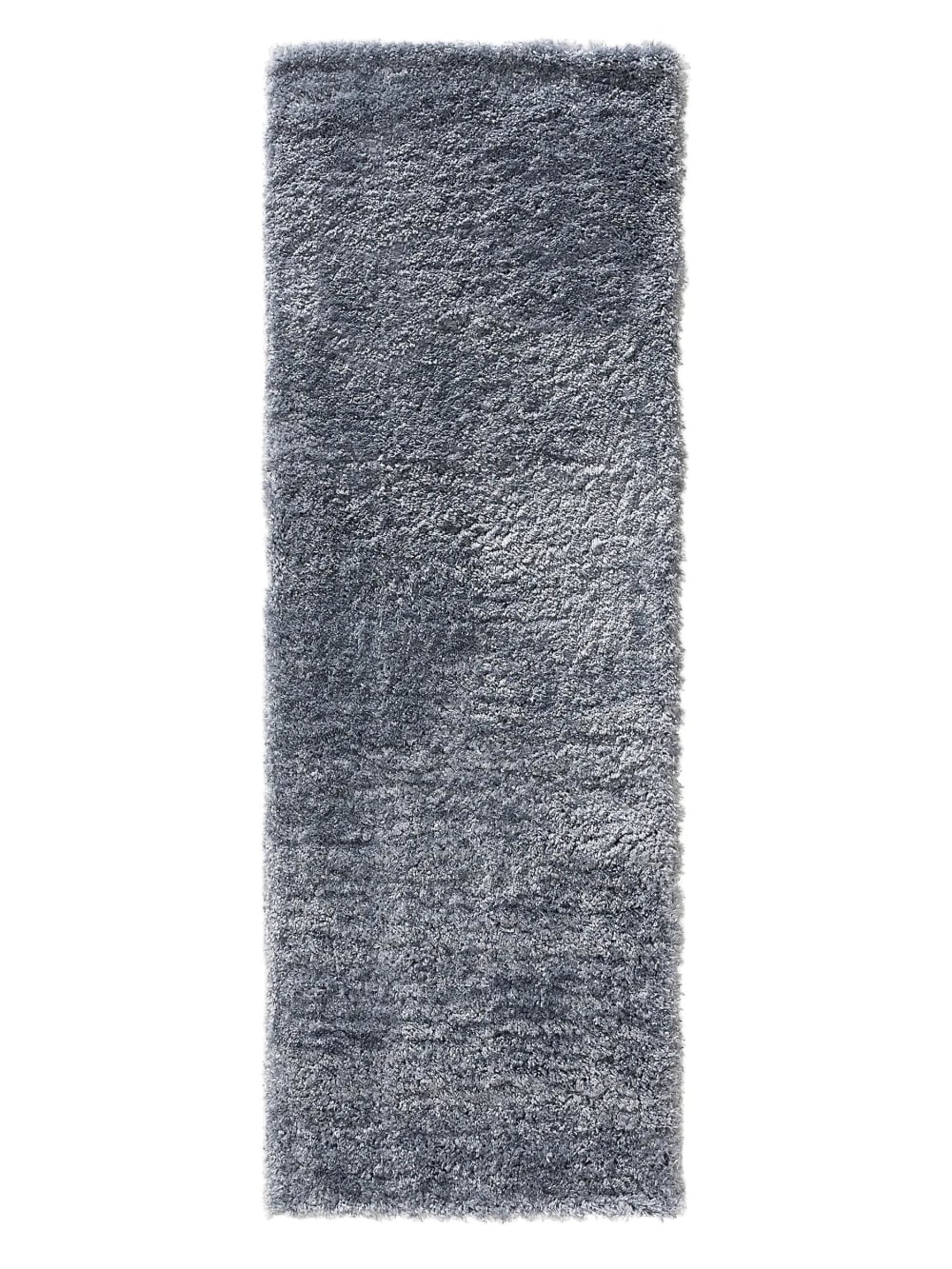 Benuta Hochflorteppich blau 70x200 style modern - Pvc - Polyvinlychlorid