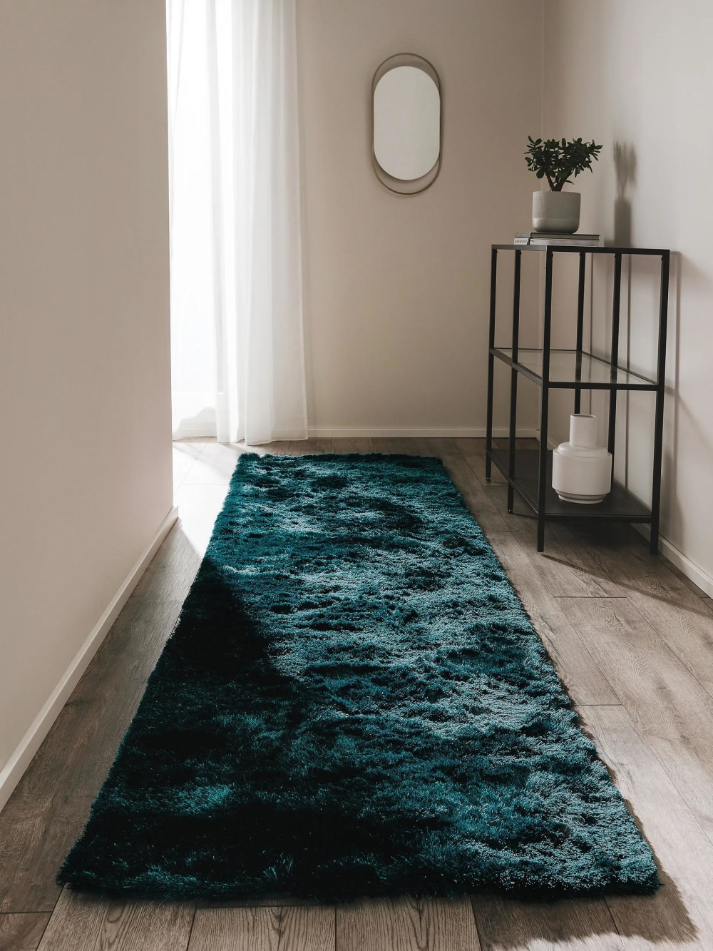 Hochflorteppich türkis 80x300 - Maisons Du Monde