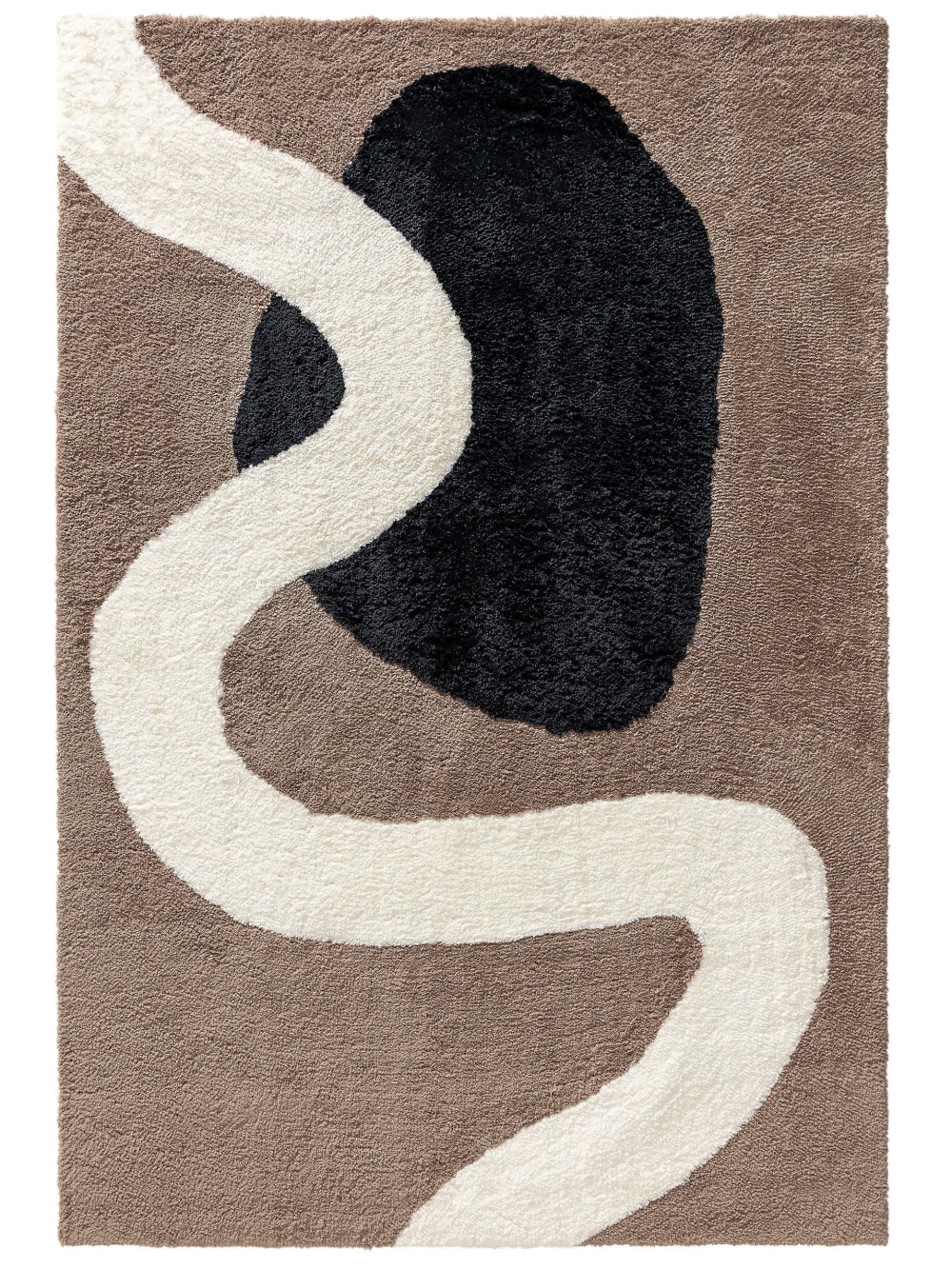 Tapis à poils longs - multicouleur