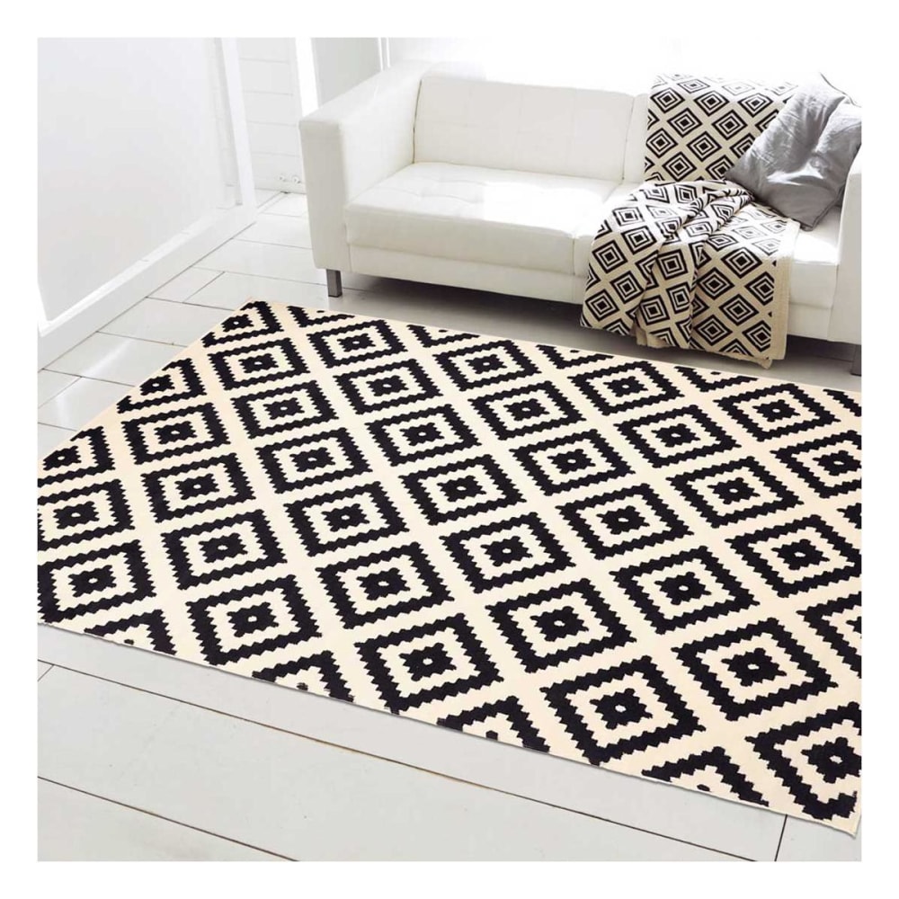 Wohnzimmerteppich 235x320 schwarz - Maisons Du Monde