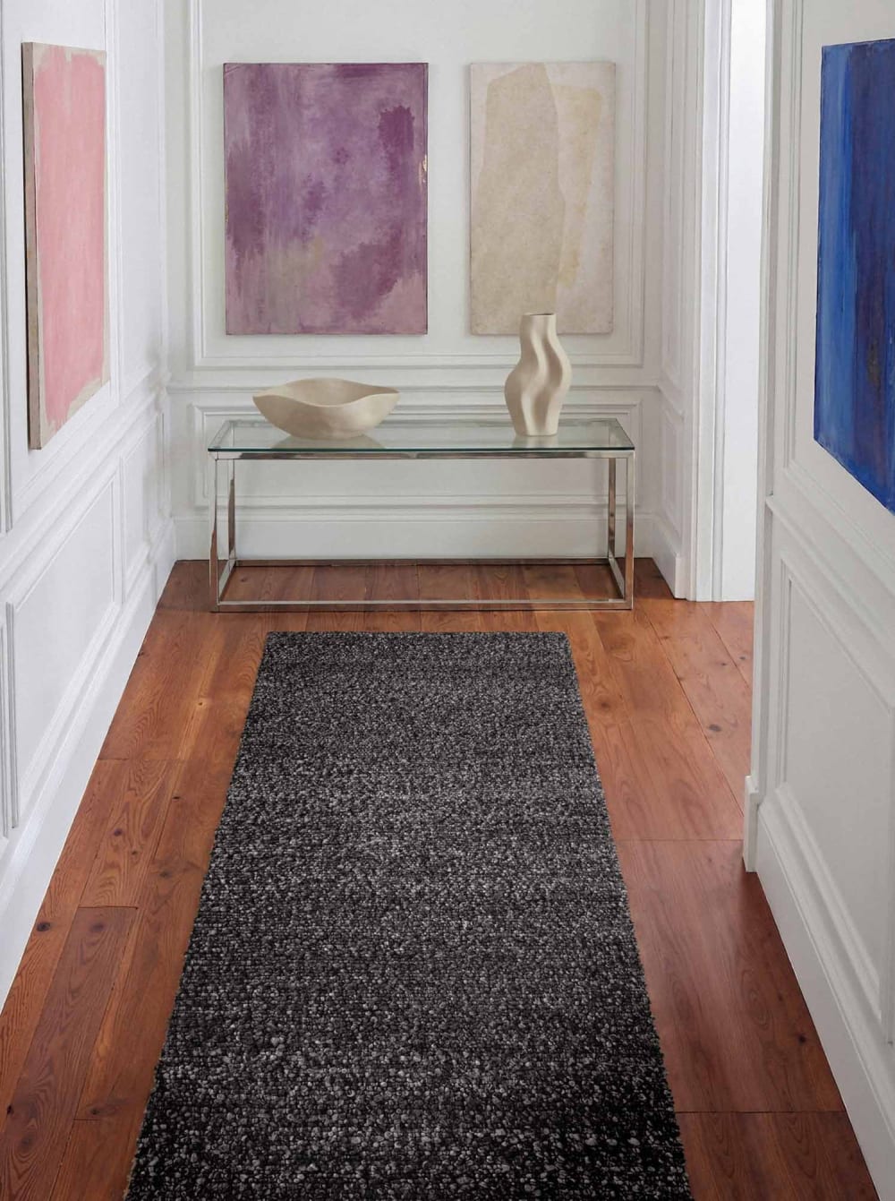 Tapis bouclés à poils courts anthracite 200x290cm — vue 4