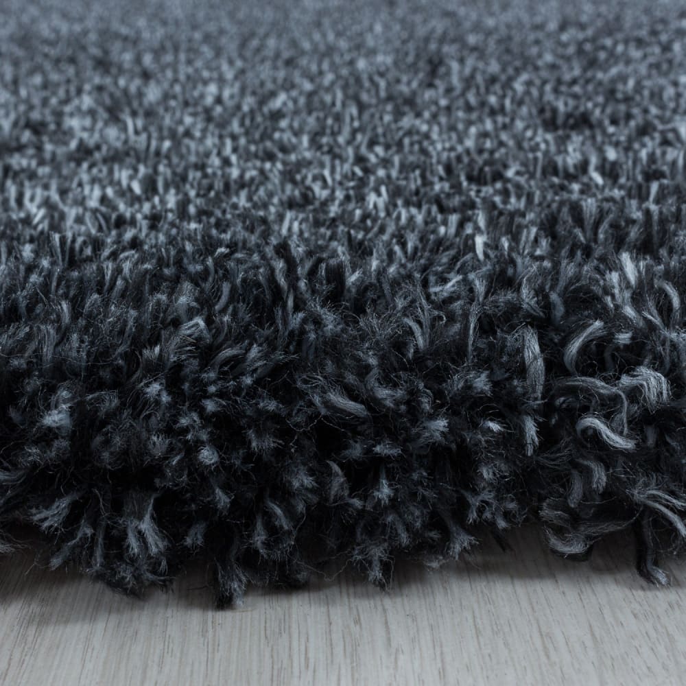 Tapis cosy à poils longs noir 160x230cm — vue 4