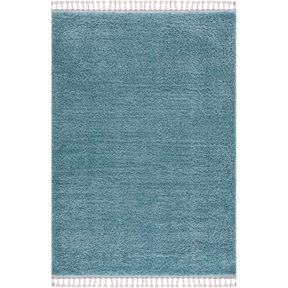 Tapis moelleux à franges