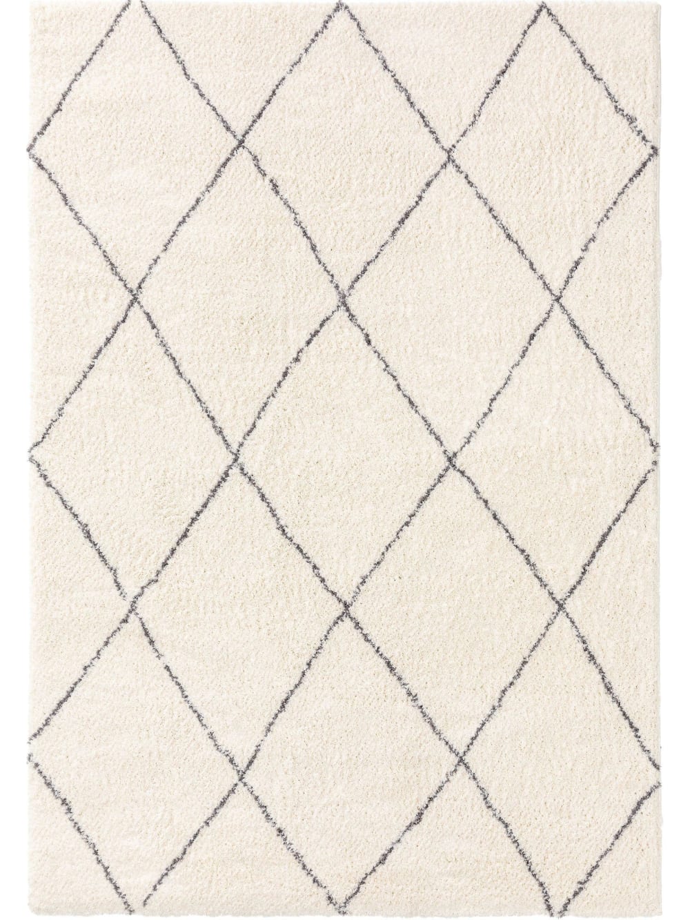 Tapis à poils longs crème 200x290