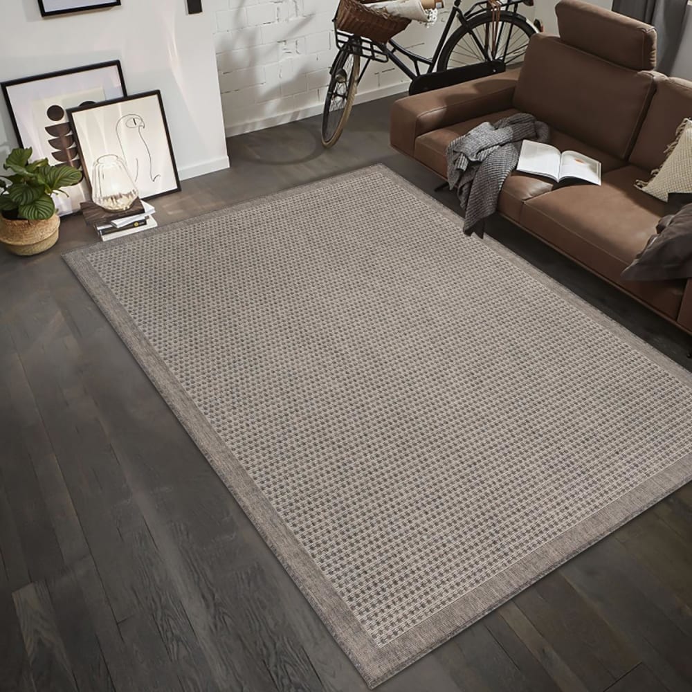 Wohnzimmerteppich 200x285 cm gewebter braun - Maisons Du Monde
