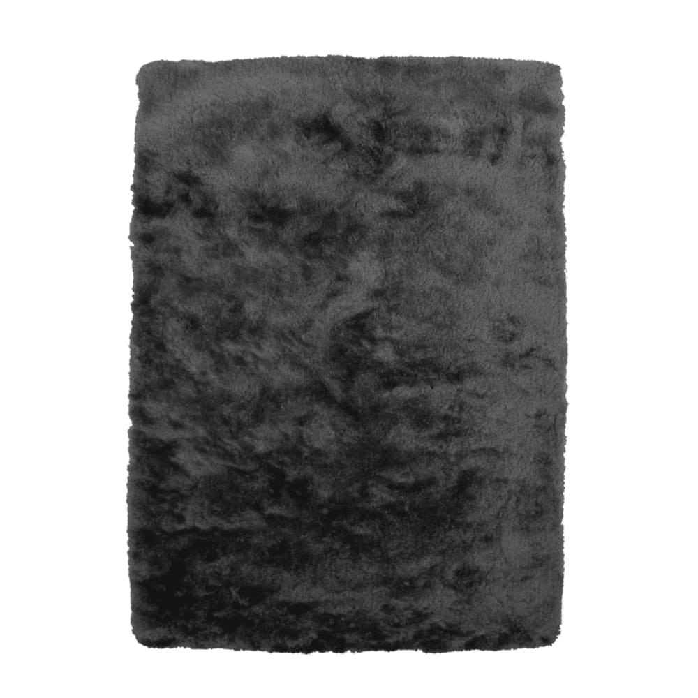 Hochflor-Teppich extraweich Schwarz 60x90 - Maisons Du Monde