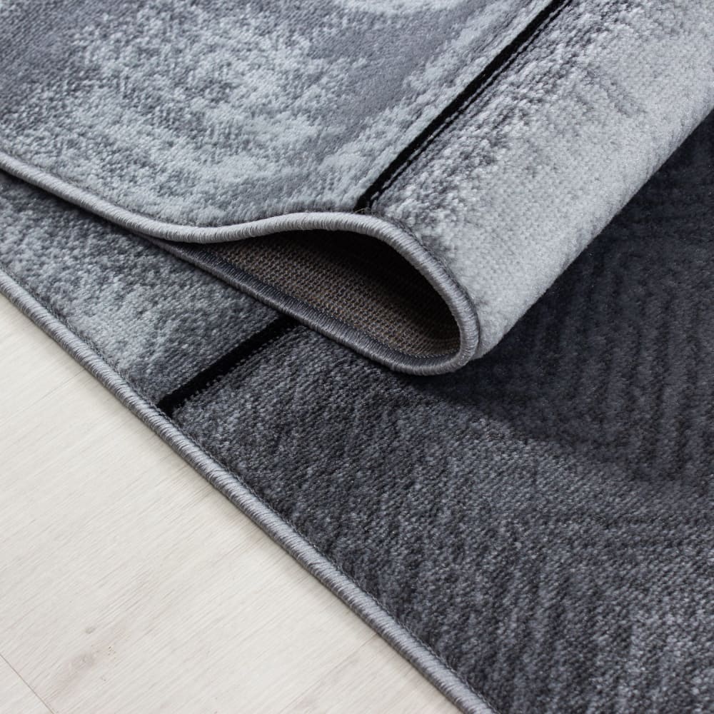 Tapis à motifs mur en briques noir 160x230cm — vue 4