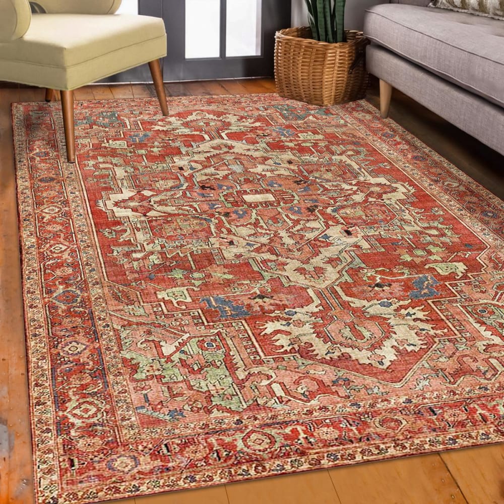 Un amour de tapis Wohnzimmerteppich 200x290 cm orange style exotic orange Öko-Tex Zertifikat Pes - Polyester